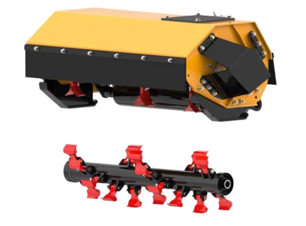 Tocator vegetatie - excavator Femac T3 90 - miniexcavator 2,5 - 5 t. de vanzare